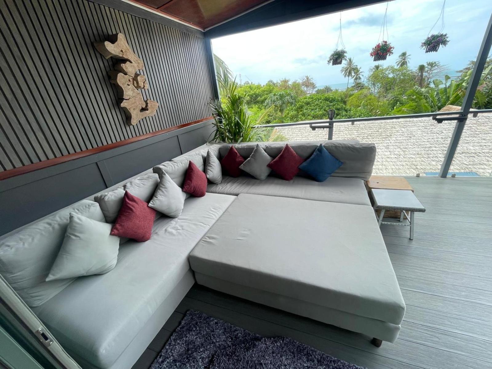 Stunning Villa With Ocean Views And Free Car Lamai Beach  Exteriör bild
