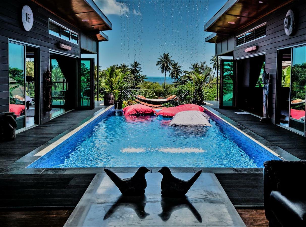 Stunning Villa With Ocean Views And Free Car Lamai Beach  Exteriör bild