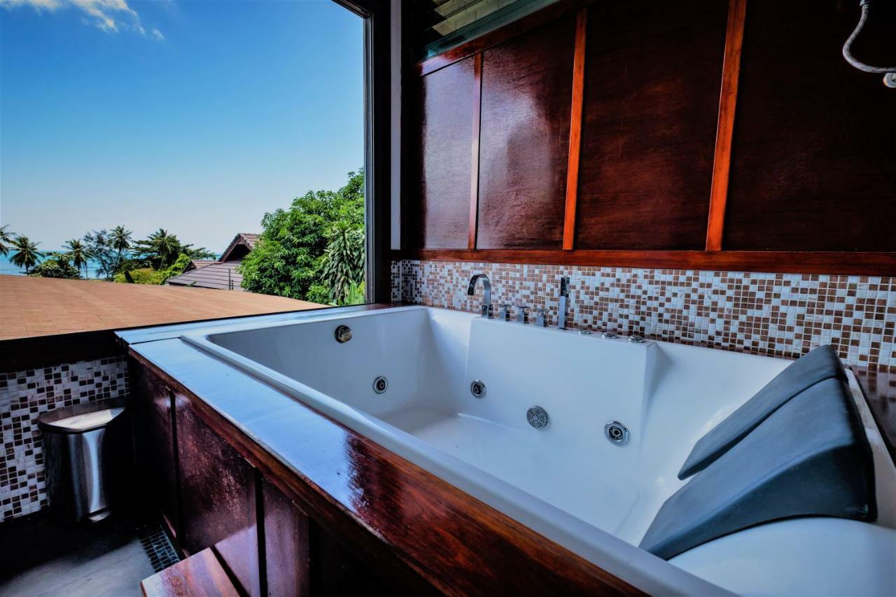 Stunning Villa With Ocean Views And Free Car Lamai Beach  Exteriör bild