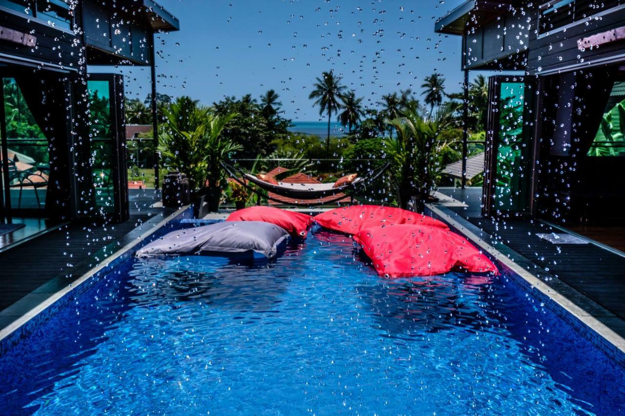 Stunning Villa With Ocean Views And Free Car Lamai Beach  Exteriör bild