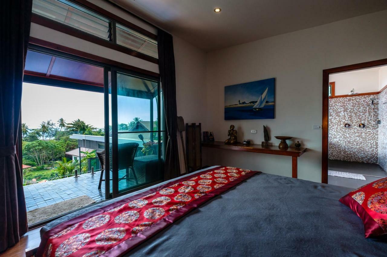 Stunning Villa With Ocean Views And Free Car Lamai Beach  Exteriör bild