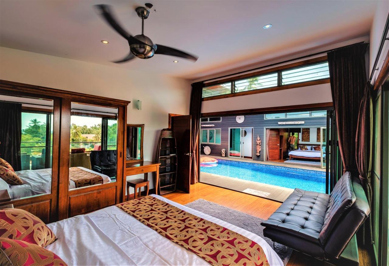 Stunning Villa With Ocean Views And Free Car Lamai Beach  Exteriör bild