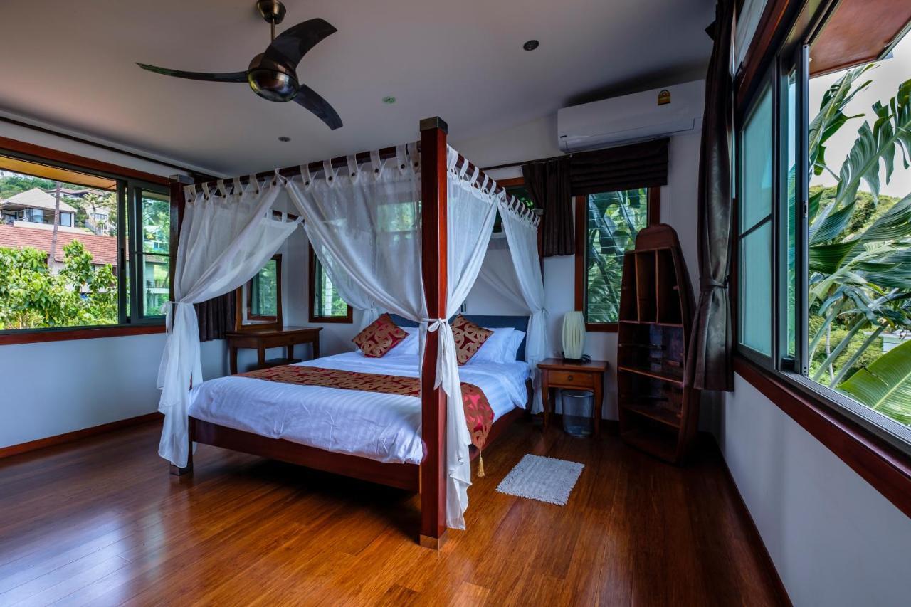 Stunning Villa With Ocean Views And Free Car Lamai Beach  Exteriör bild