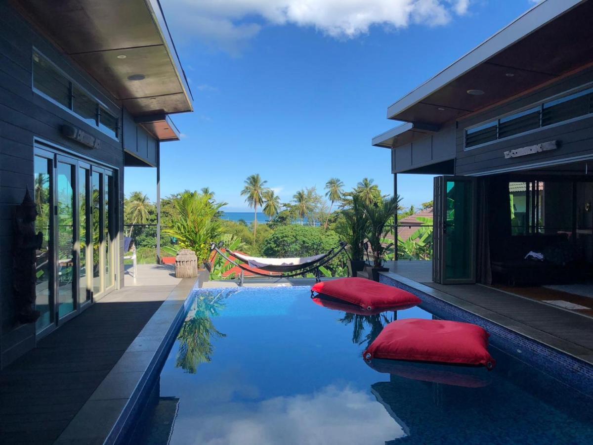 Stunning Villa With Ocean Views And Free Car Lamai Beach  Exteriör bild
